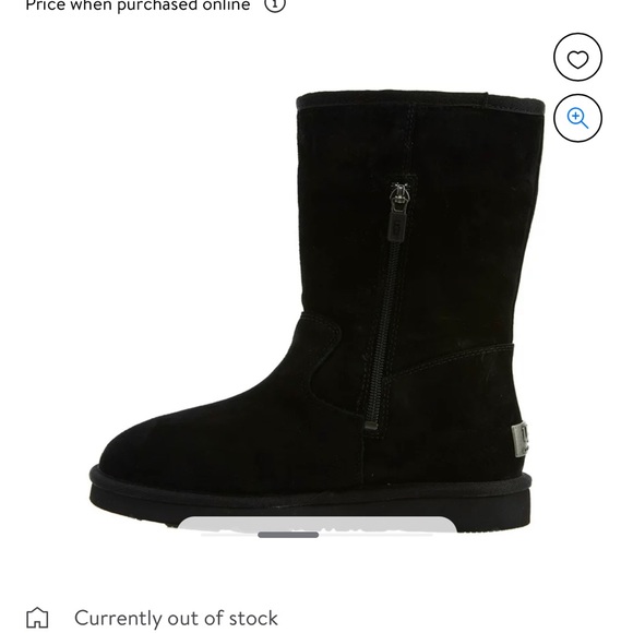 UGG BOOTS….. size 9….black color - Picture 1 of 12